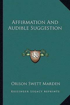 portada affirmation and audible suggestion (en Inglés)