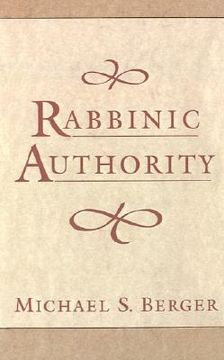 portada rabbinic authority (en Inglés)