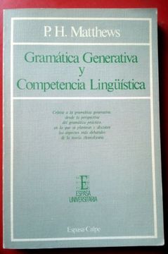 portada Gramática Generativa y Competencia Linguística (Generative Grammar and Linguistic Competence - George Allen & Unwin Publishers 1979)