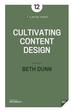 portada Cultivating Content Design (en Inglés)