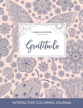 portada Adult Coloring Journal: Gratitude (Mandala Illustrations, Ladybug) (en Inglés)