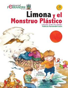 portada Limona y el Monstruo Plástico: Tomo 3-Colección Ayuda a los animales (in Spanish)