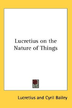 portada lucretius on the nature of things