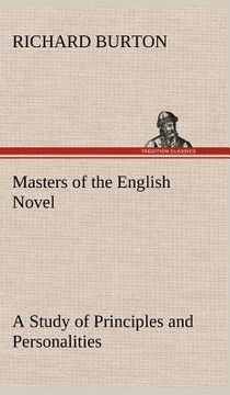 portada masters of the english novel a study of principles and personalities