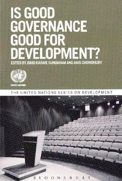 portada is good governance good for development? (en Inglés)