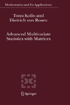 portada advanced multivariate statistics with matrices