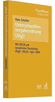portada Unterschwellenvergabeordnung (Uvgo) (en Alemán)