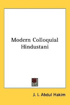 portada modern colloquial hindustani (en Inglés)