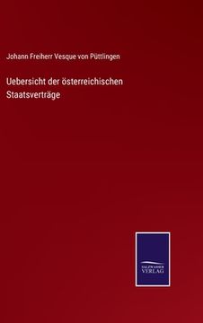 portada Uebersicht der österreichischen Staatsverträge (en Alemán)