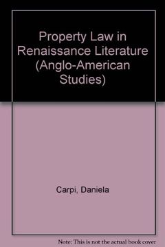 portada Property law in Renaissance Literature (Anglo-American Studies) 