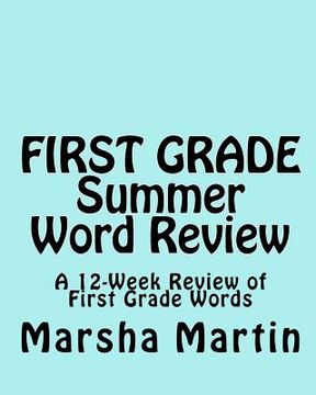 portada first grade summer word review (en Inglés)