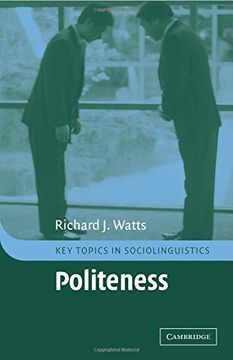 portada Politeness Paperback (Key Topics in Sociolinguistics) (en Inglés)