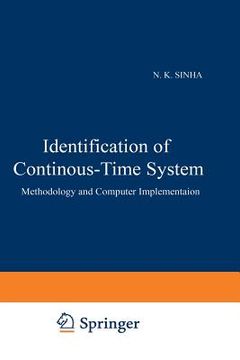portada Identification of Continuous-Time Systems: Methodology and Computer Implementation (in English)