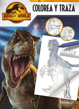 portada Jurassic World Dominion: - Colorea y traza (in Spanish)
