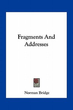 portada fragments and addresses (en Inglés)