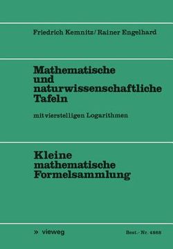 portada Mathematische Und Naturwissenschaftliche Tafeln: Mit Vierstelligen Logarithmen (en Alemán)