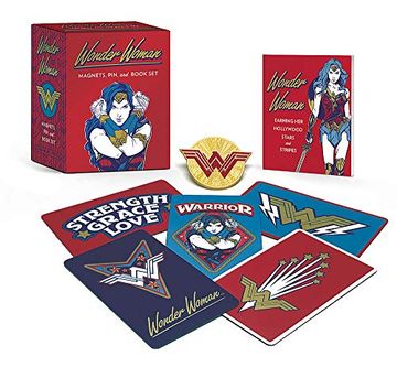 portada Wonder Woman: Magnets, Pin, and Book set (in English)
