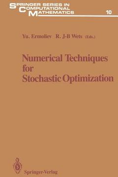 portada numerical techniques for stochastic optimization (in English)