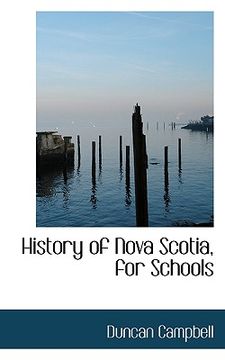 portada history of nova scotia, for schools