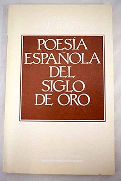 portada Poesia Española del Siglo de oro
