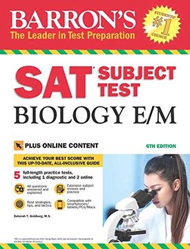 portada Barron's sat Subject Test Biology E/M, 6th Edition: With Bonus Online Tests 