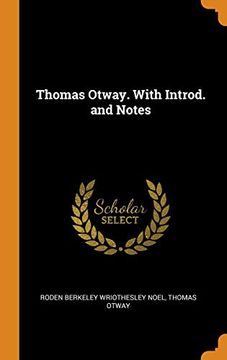 portada Thomas Otway. With Introd. And Notes 