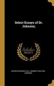 portada Select Essays of Dr. Johnson;
