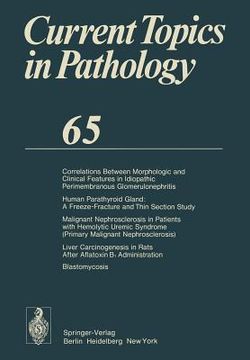 portada current topics in pathology: continuation of ergebnisse der pathologie (en Inglés)