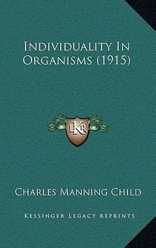 portada individuality in organisms (1915)