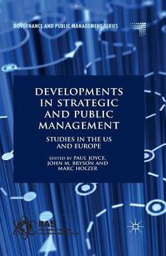 portada Developments in Strategic and Public Management: Studies in the US and Europe