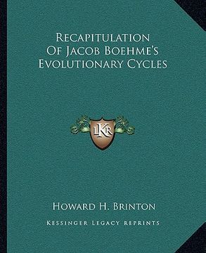 portada recapitulation of jacob boehme's evolutionary cycles (in English)