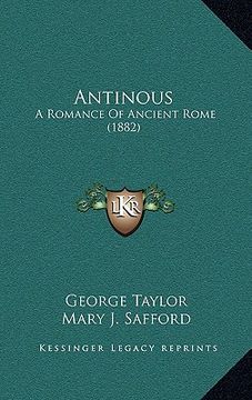 portada antinous: a romance of ancient rome (1882) (en Inglés)