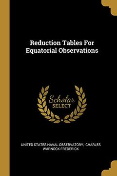 portada Reduction Tables for Equatorial Observations (in English)