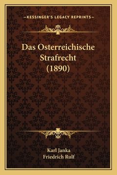 portada Das Osterreichische Strafrecht (1890) (in German)