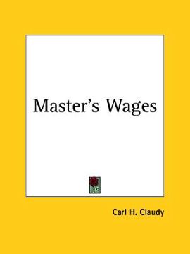 portada master's wages (en Inglés)