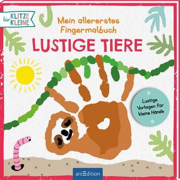 portada Für Klitzekleine: Mein Allererstes Fingermalbuch - Lustige Tiere (in German)
