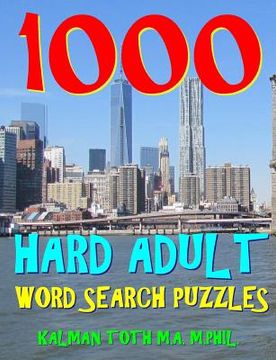 portada 1000 Hard Adult Word Search Puzzles: Fun Way to Improve Your IQ 