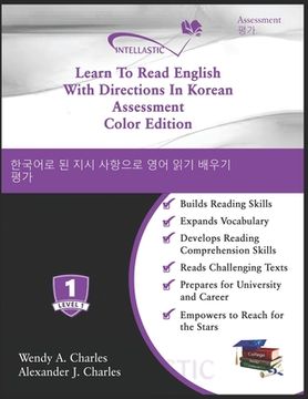 portada Learn To Read English With Directions In Korean Assessment: Color Edition