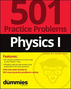 portada Physics i: 501 Practice Problems for Dummies (+ Free Online Practice) (en Inglés)