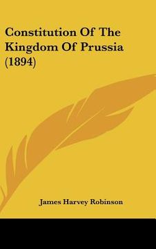 portada constitution of the kingdom of prussia (1894) (in English)