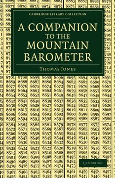 portada A Companion to the Mountain Barometer Paperback (Cambridge Library Collection - Earth Science) 