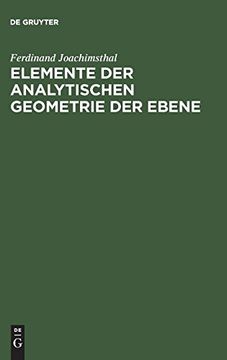 portada Elemente der Analytischen Geometrie der Ebene (in German)