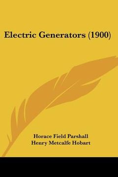 portada electric generators (1900) (en Inglés)