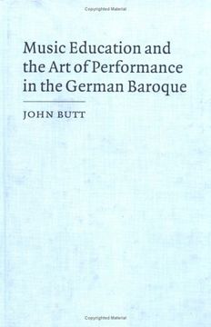 portada Music Education and the art of Performance in the German Baroque Hardback (Cambridge Musical Texts and Monographs) 