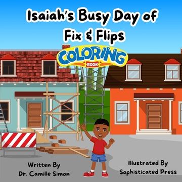 portada Isaiah's Busy Day of Fix & Flips Coloring Book (in English)