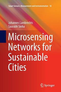portada Microsensing Networks for Sustainable Cities (en Inglés)