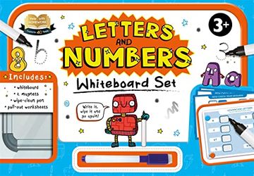 portada 3+ Letters & Numbers (Help With Homework Book and Whiteboard Set) 