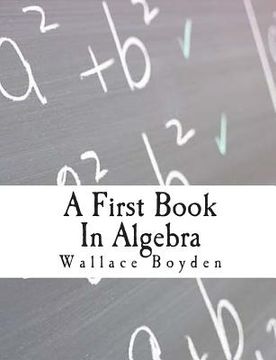 portada A First Book In Algebra (en Inglés)