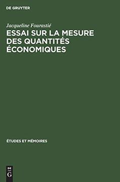 portada Essai sur la Mesure des Quantités Économiques (en Francés)