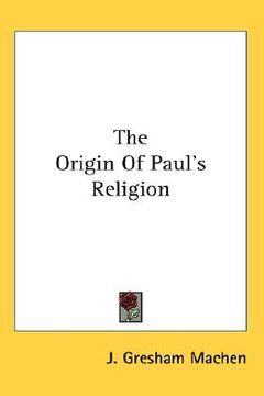 portada the origin of paul's religion (en Inglés)